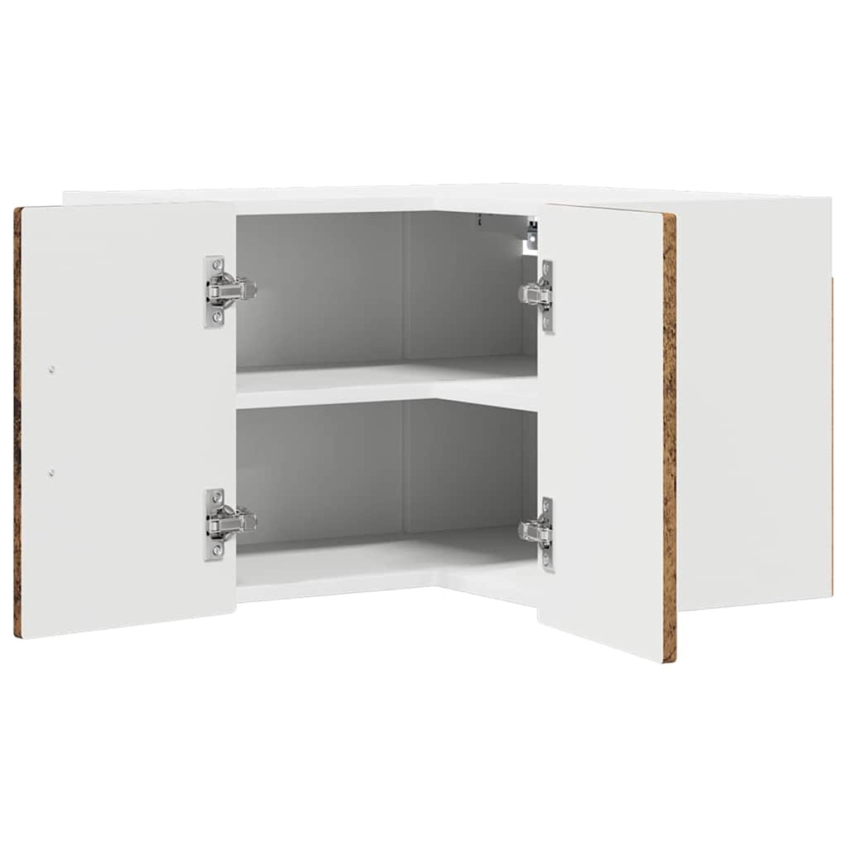 vidaXL Ντουλάπα Γωνίας PORTO Παλιό ξύλο 57 x 57 x 40 εκ.