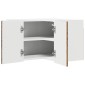 vidaXL Ντουλάπα Γωνίας PORTO Παλιό ξύλο 57 x 57 x 40 εκ.