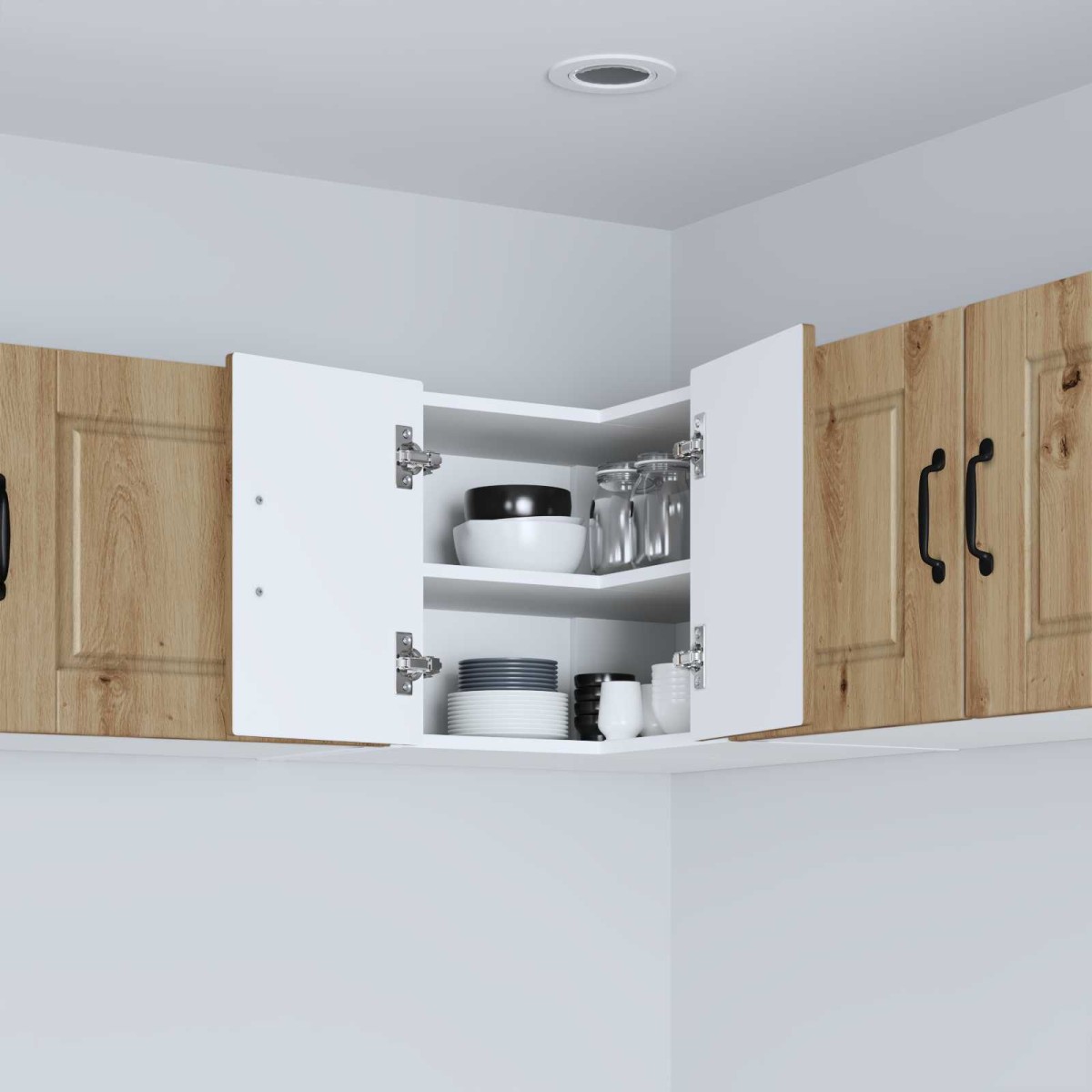 vidaXL Ντουλάπα Γωνίας PORTO Artisan Oak 57 x 57 x 40 εκ.