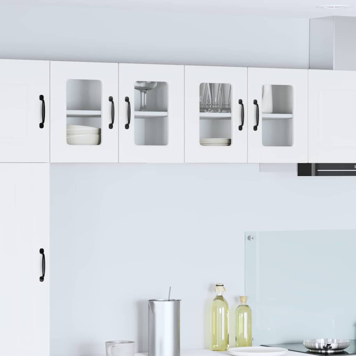 vidaXL Ραφιέρα τοίχου PORTO Λευκό 60 x 31 x 40 εκ Επεξεργασμένο Ξύλο