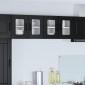 vidaXL Ραφιέρα τοίχου PORTO Μαύρο 60 x 31 x 40 εκ Επεξεργασμένο Ξύλο