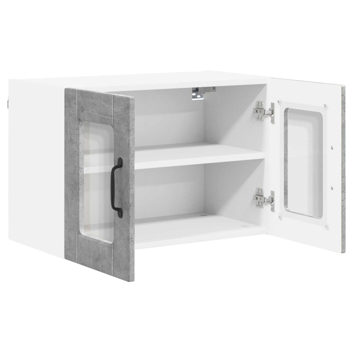 vidaXL Ραφιέρα τοίχου PORTO Σκυρόδεμα Γκρι 60 x 31 x 40 εκ