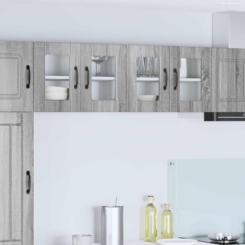 vidaXL Ραφιέρα τοίχου PORTO Γκρίζο Σονομα 60 x 31 x 40 εκ