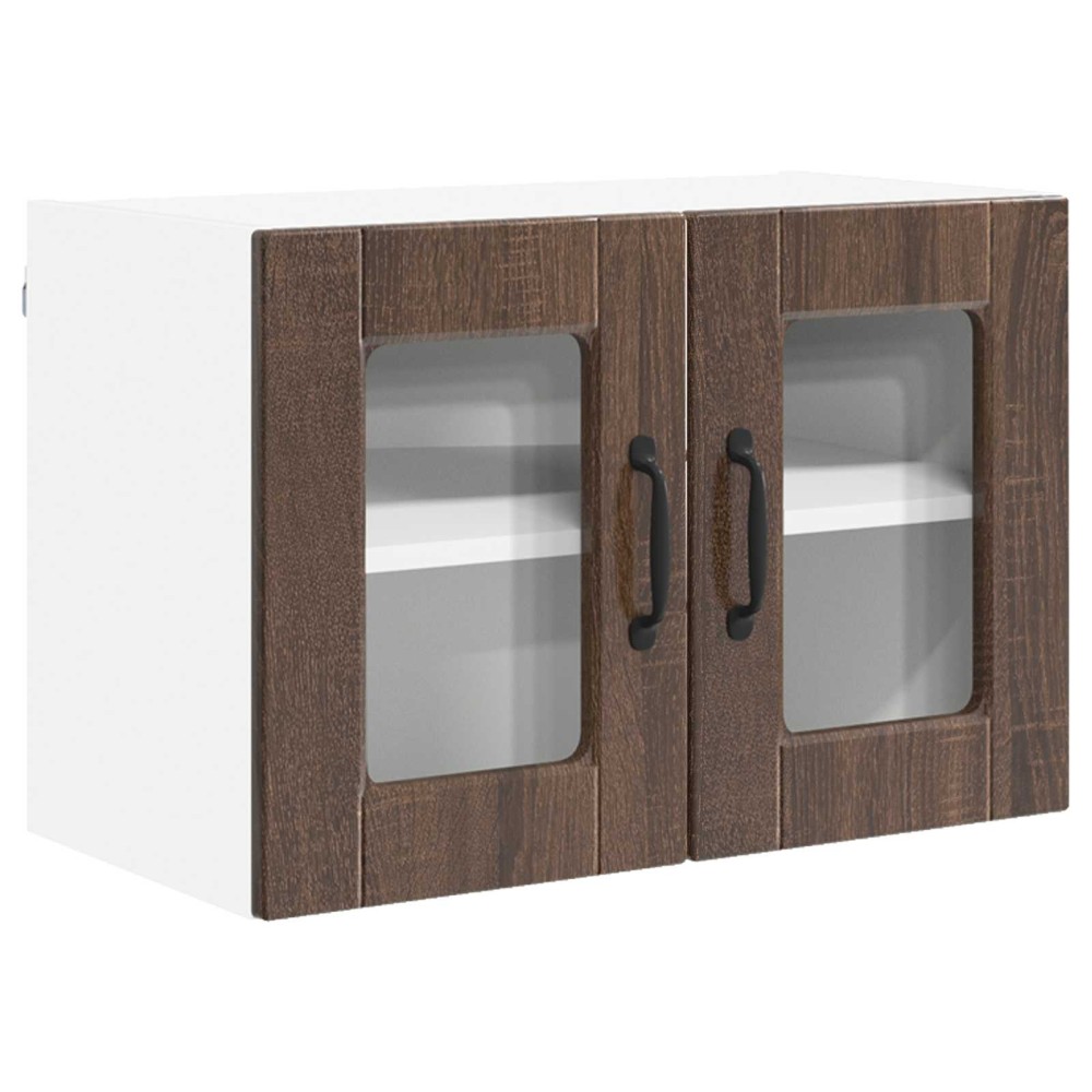 vidaXL Ραφιέρα τοίχου PORTO Καφέ δρυς 60 x 31 x 40 εκ