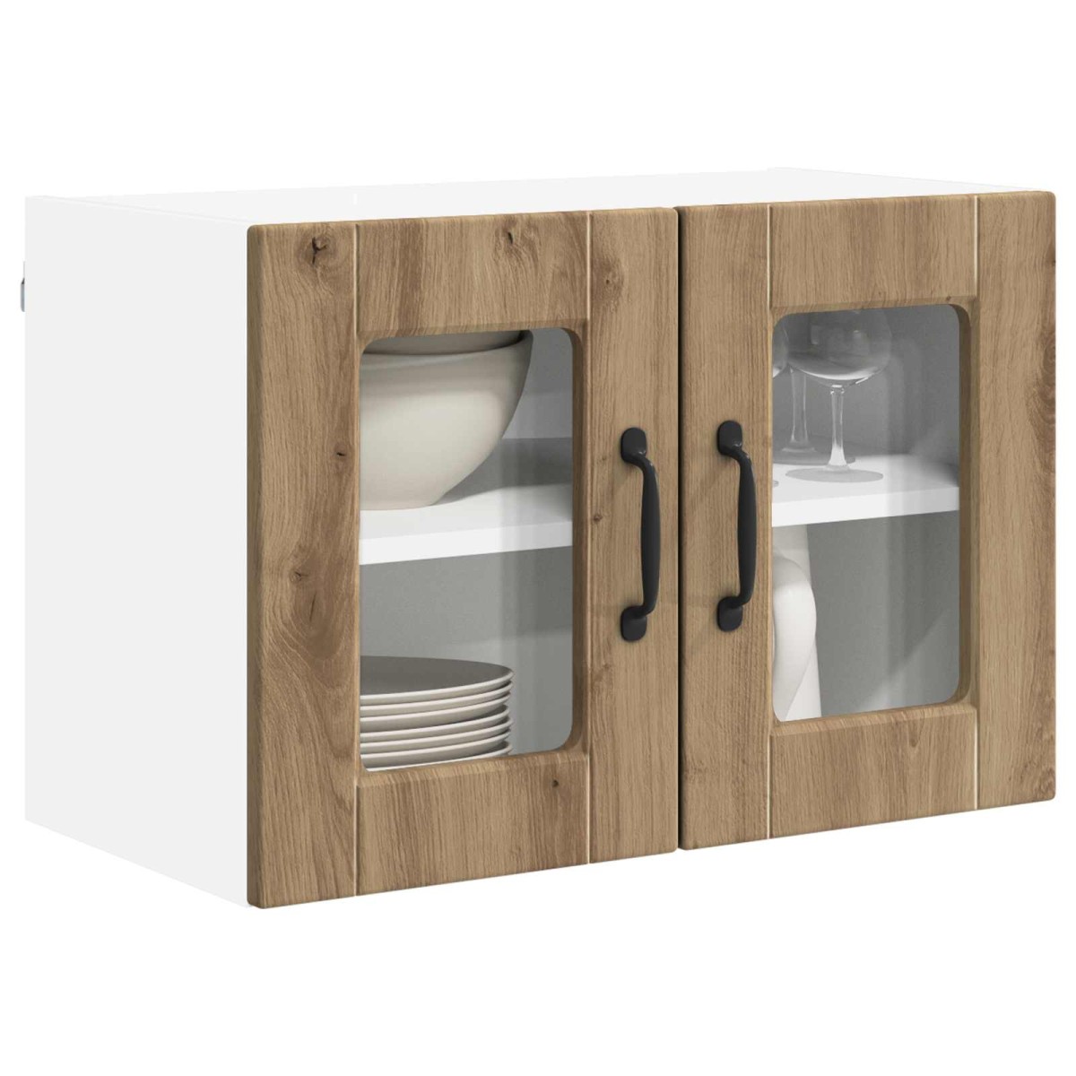 vidaXL Ραφιέρα τοίχου PORTO Artisan Oak 60 x 31 x 40 εκ