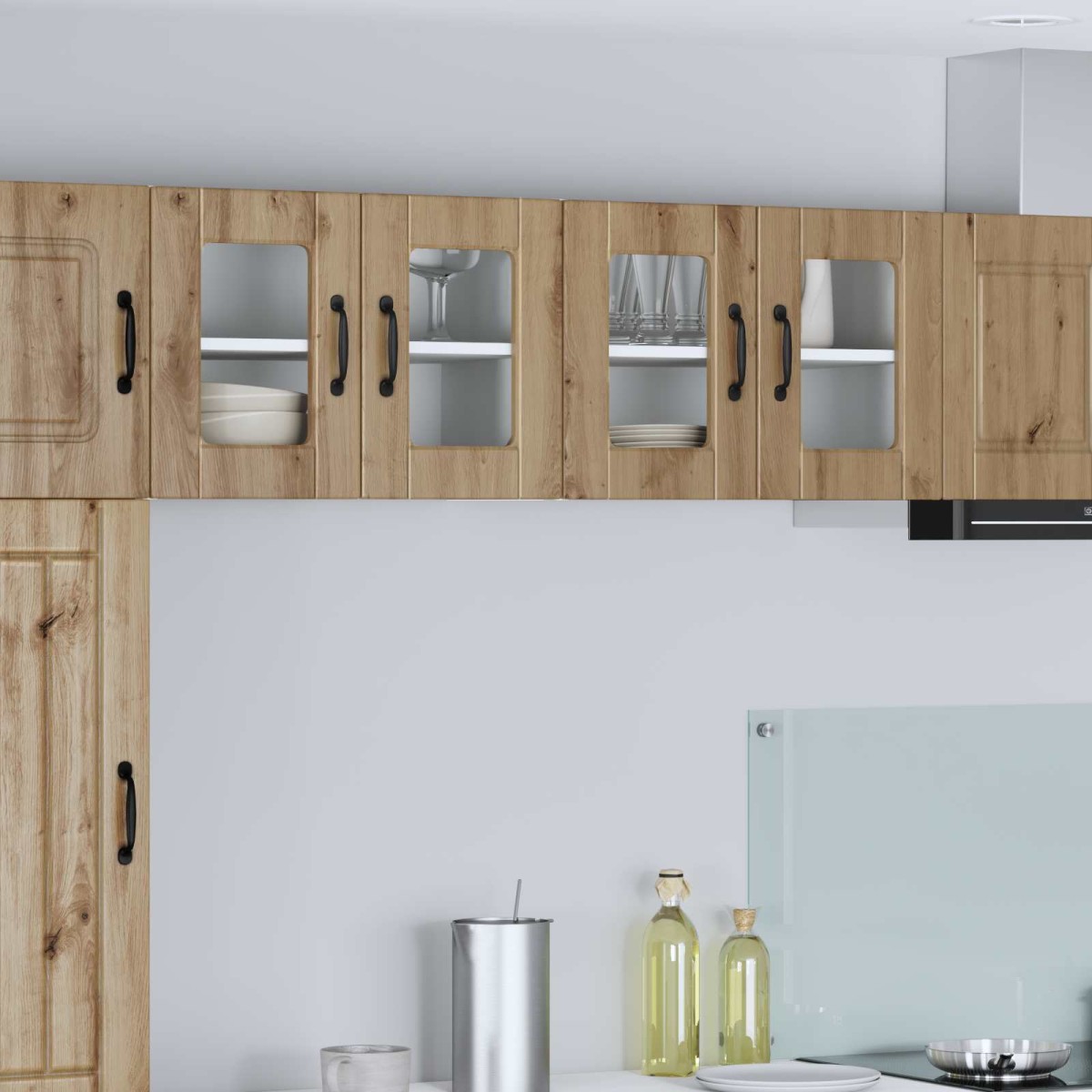 vidaXL Ραφιέρα τοίχου PORTO 2 τμχ. Artisan Oak Επεξεργασμένο Ξύλο