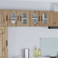 vidaXL Ραφιέρα τοίχου PORTO 2 τμχ. Artisan Oak Επεξεργασμένο Ξύλο