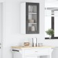 vidaXL Ραφιέρα τοίχου PORTO Μαύρο 40 x 31 x 80 εκ. Επεξεργασμένο Ξύλο
