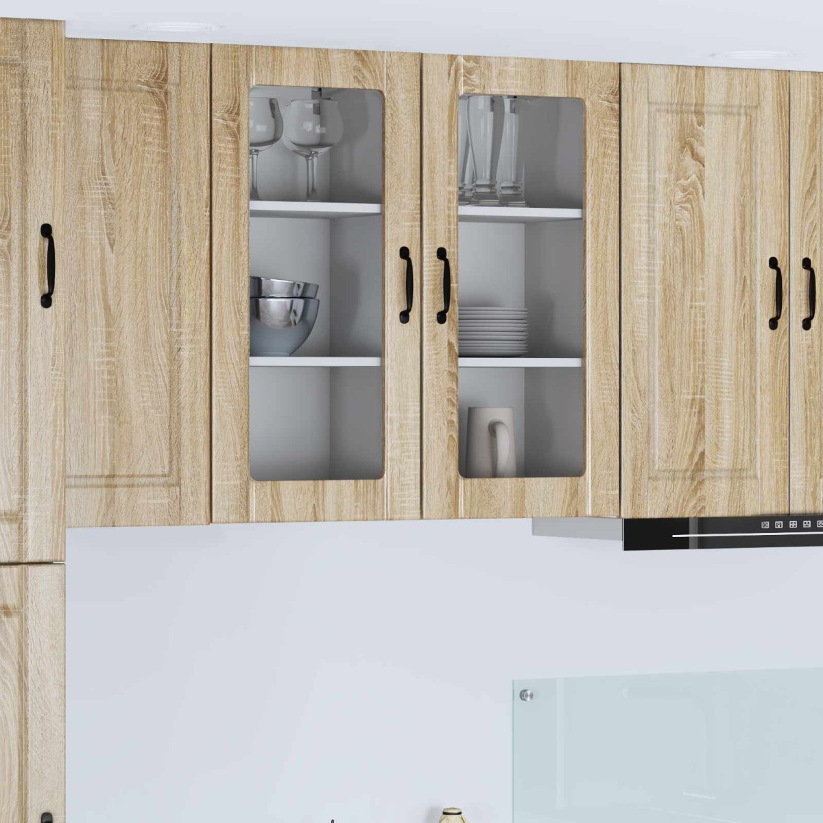 vidaXL Ραφιέρα τοίχου PORTO Δρύς Sonoma 40 x 31 x 80 εκ.