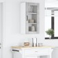 vidaXL Ραφιέρα τοίχου PORTO Σκυρόδεμα Γκρι 40 x 31 x 80 εκ.