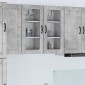 vidaXL Ραφιέρα τοίχου PORTO Σκυρόδεμα Γκρι 40 x 31 x 80 εκ.