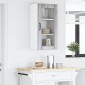 vidaXL Ραφιέρα τοίχου PORTO Γκρίζο Σονομα 40 x 31 x 80 εκ.