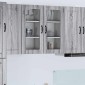 vidaXL Ραφιέρα τοίχου PORTO 2 τμχ. Γκρίζο Σονομα Επεξεργασμένο Ξύλο