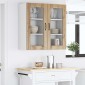 vidaXL Ραφιέρα τοίχου PORTO 2 τμχ. Artisan Oak Επεξεργασμένο Ξύλο