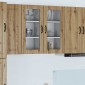 vidaXL Ραφιέρα τοίχου PORTO 2 τμχ. Artisan Oak Επεξεργασμένο Ξύλο