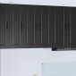 vidaXL Ντουλάπα Τοίχου PORTO Μαύρο 30 x 31 x 80 εκ. Επεξεργασμένο Ξύλο