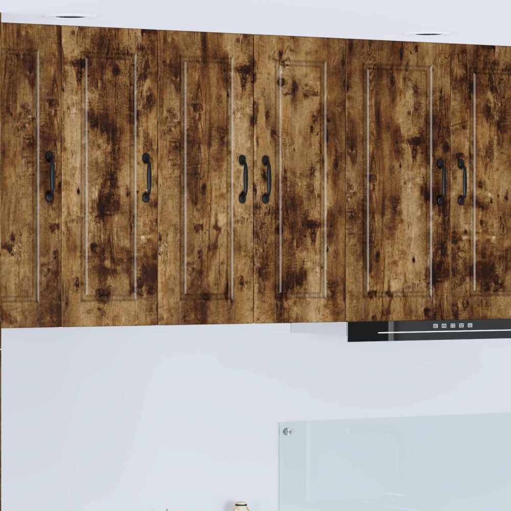 vidaXL Ντουλάπα Τοίχου PORTO Καπνιστό Δρύς 30 x 31 x 80 εκ.