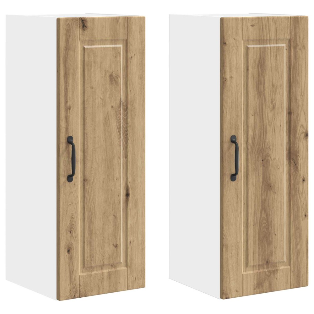 vidaXL Ντουλάπα Τοίχου PORTO 2 τμχ. Artisan Oak Επεξεργασμένο Ξύλο