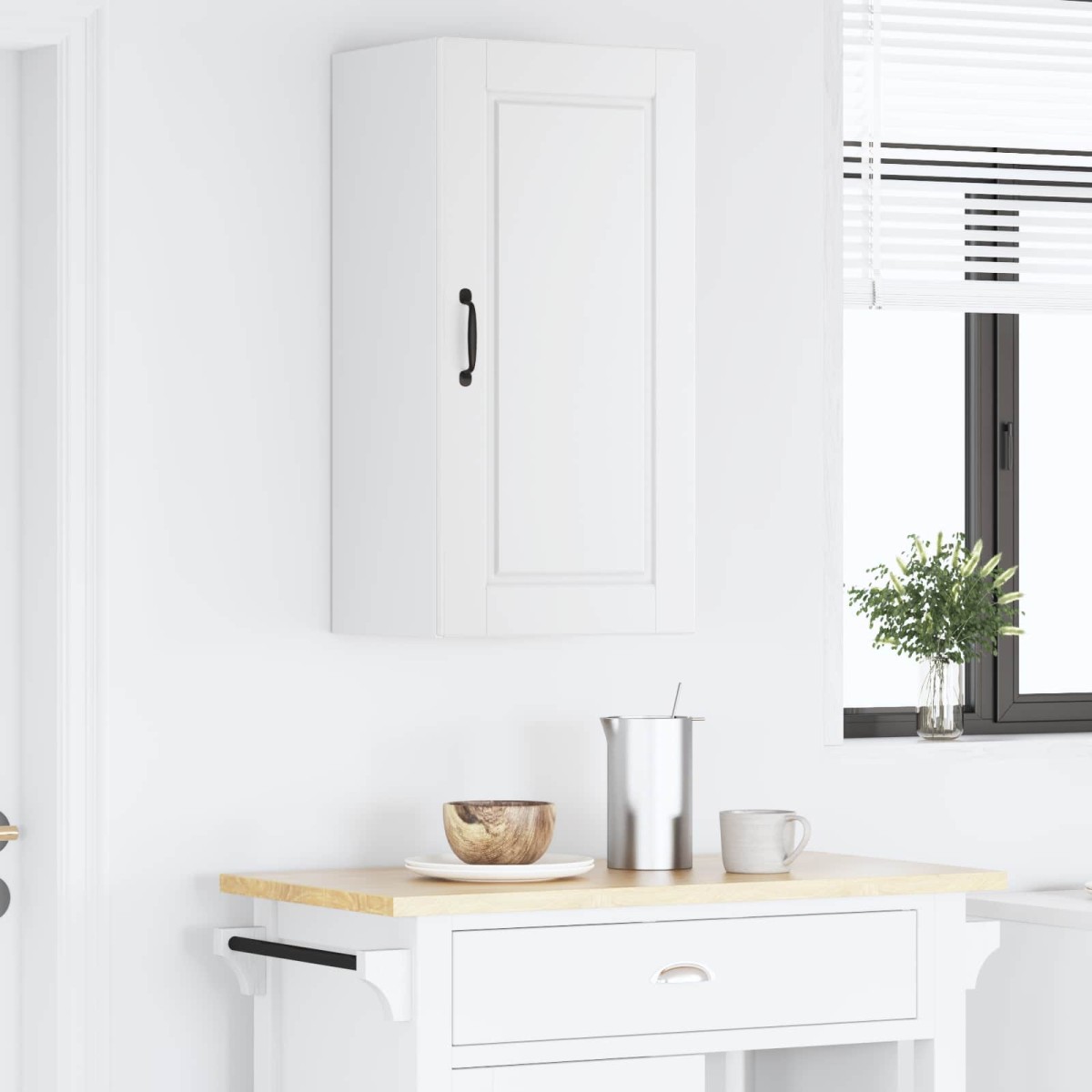 vidaXL Ντουλάπα Τοίχου PORTO Λευκό 40 x 31 x 80 εκ. Επεξεργασμένο Ξύλο