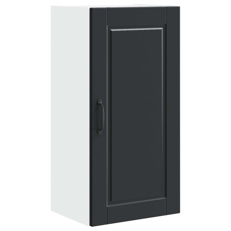 vidaXL Ντουλάπα Τοίχου PORTO Μαύρο 40 x 31 x 80 εκ. Επεξεργασμένο Ξύλο