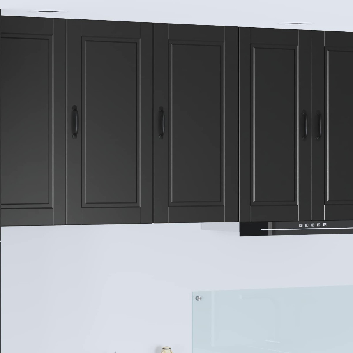 vidaXL Ντουλάπα Τοίχου PORTO Μαύρο 40 x 31 x 80 εκ. Επεξεργασμένο Ξύλο