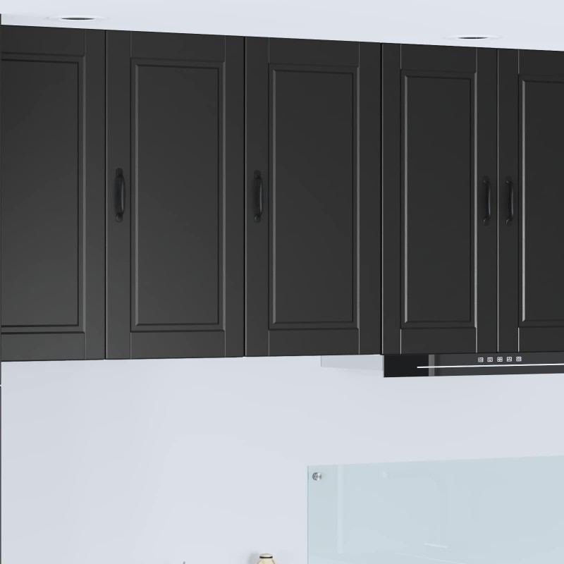 vidaXL Ντουλάπα Τοίχου PORTO Μαύρο 40 x 31 x 80 εκ. Επεξεργασμένο Ξύλο