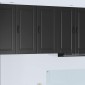 vidaXL Ντουλάπα Τοίχου PORTO Μαύρο 40 x 31 x 80 εκ. Επεξεργασμένο Ξύλο