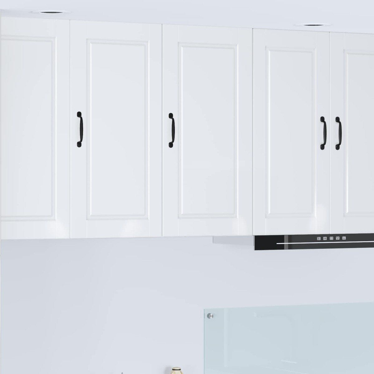 vidaXL Ντουλάπα Τοίχου PORTO Υψηλής γυαλάδας λευκό 40 x 31 x 80 εκ.