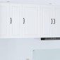 vidaXL Ντουλάπα Τοίχου PORTO Λευκό 50 x 31 x 80 εκ. Επεξεργασμένο Ξύλο