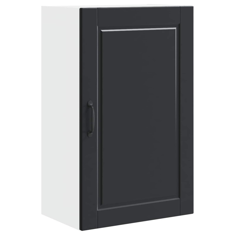 vidaXL Ντουλάπα Τοίχου PORTO Μαύρο 50 x 31 x 80 εκ. Επεξεργασμένο Ξύλο