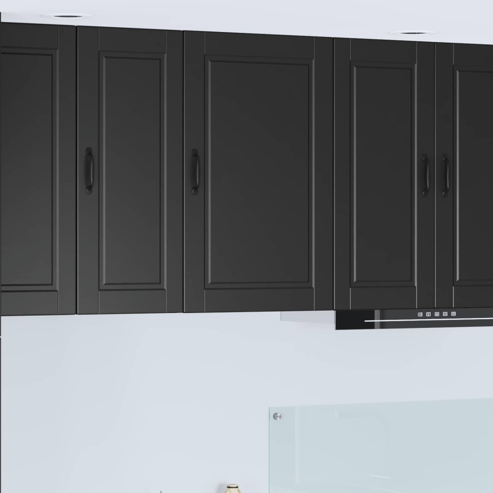 vidaXL Ντουλάπα Τοίχου PORTO Μαύρο 50 x 31 x 80 εκ. Επεξεργασμένο Ξύλο
