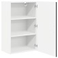 vidaXL Ντουλάπα Τοίχου PORTO Μαύρο 50 x 31 x 80 εκ. Επεξεργασμένο Ξύλο