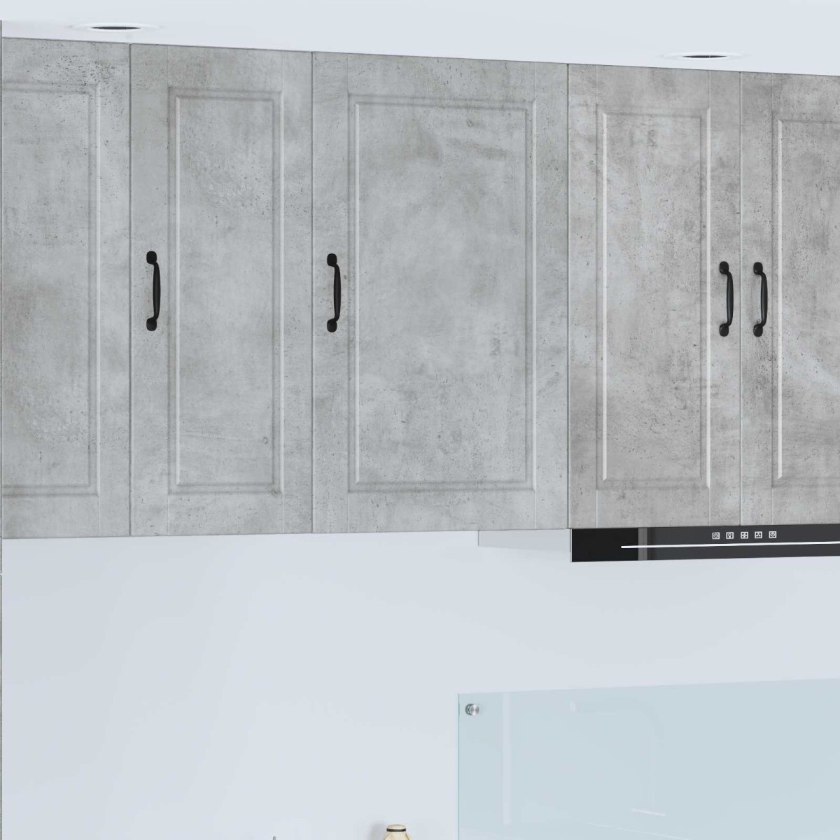 vidaXL Ντουλάπα Τοίχου PORTO Σκυρόδεμα Γκρι 50 x 31 x 80 εκ.