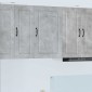 vidaXL Ντουλάπα Τοίχου PORTO Σκυρόδεμα Γκρι 50 x 31 x 80 εκ.