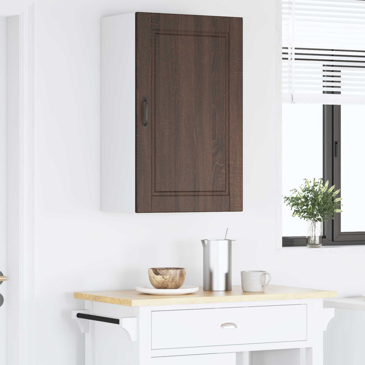 vidaXL Ντουλάπα Τοίχου PORTO Καφέ δρυς 50 x 31 x 80 εκ.