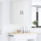 vidaXL Ντουλάπα Τοίχου PORTO Λευκό 60 x 31 x 80 εκ. Επεξεργασμένο Ξύλο