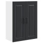 vidaXL Ντουλάπα Τοίχου PORTO Μαύρο 60 x 31 x 80 εκ. Επεξεργασμένο Ξύλο