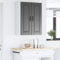 vidaXL Ντουλάπα Τοίχου PORTO Μαύρο 60 x 31 x 80 εκ. Επεξεργασμένο Ξύλο