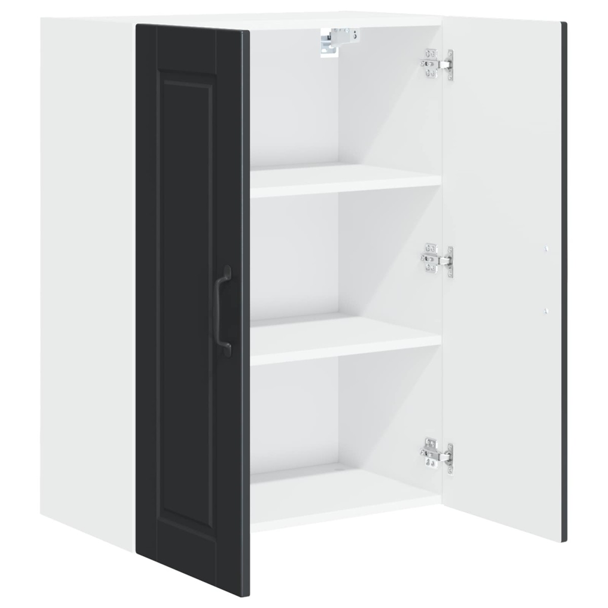 vidaXL Ντουλάπα Τοίχου PORTO Μαύρο 60 x 31 x 80 εκ. Επεξεργασμένο Ξύλο