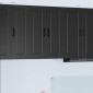 vidaXL Ντουλάπα Τοίχου PORTO Μαύρο 60 x 31 x 80 εκ. Επεξεργασμένο Ξύλο