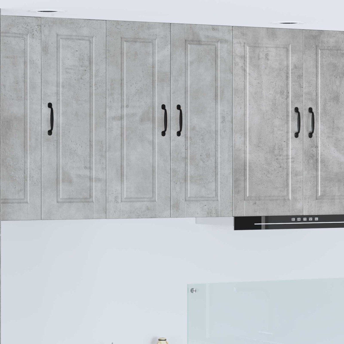 vidaXL Ντουλάπα Τοίχου PORTO Σκυρόδεμα Γκρι 60 x 31 x 80 εκ.