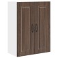 vidaXL Ντουλάπα Τοίχου PORTO Καφέ δρυς 60 x 31 x 80 εκ.