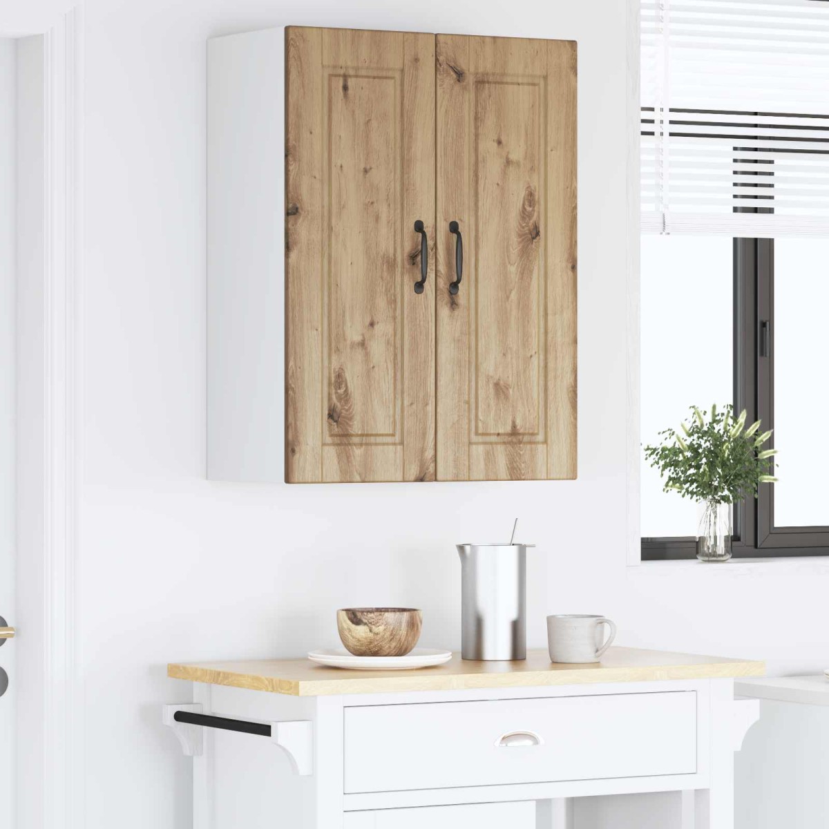 vidaXL Ντουλάπα Τοίχου PORTO Artisan Oak 60 x 31 x 80 εκ.