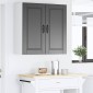 vidaXL Ντουλάπα Τοίχου PORTO Μαύρο 80 x 31 x 80 εκ. Επεξεργασμένο Ξύλο