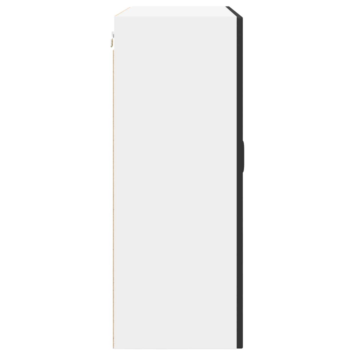vidaXL Ντουλάπα Τοίχου PORTO Μαύρο 80 x 31 x 80 εκ. Επεξεργασμένο Ξύλο