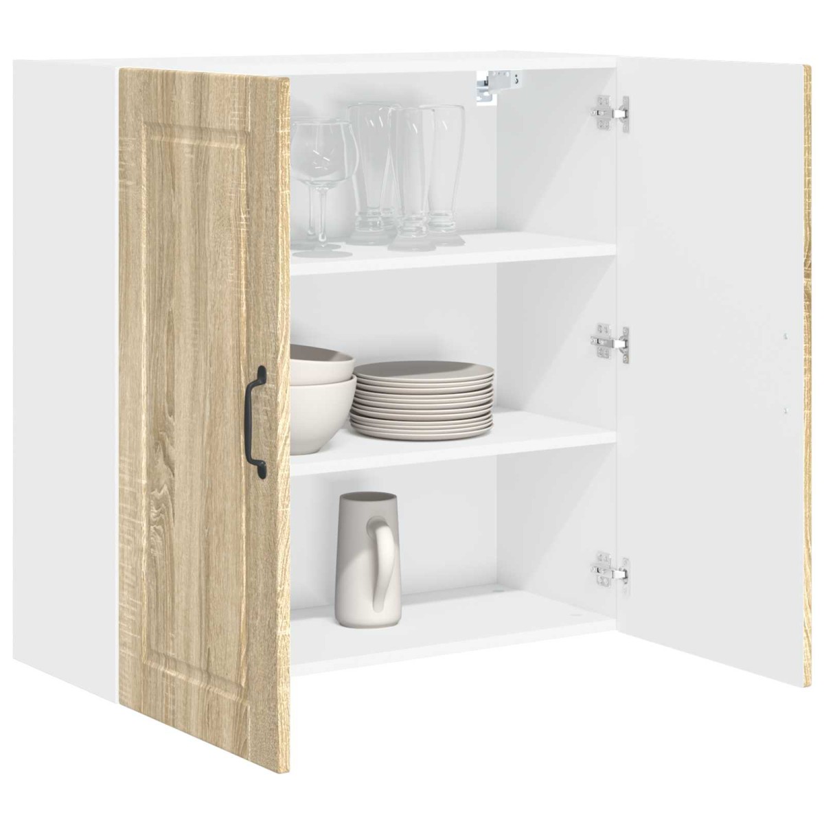 vidaXL Ντουλάπα Τοίχου PORTO Δρύς Sonoma 80 x 31 x 80 εκ.