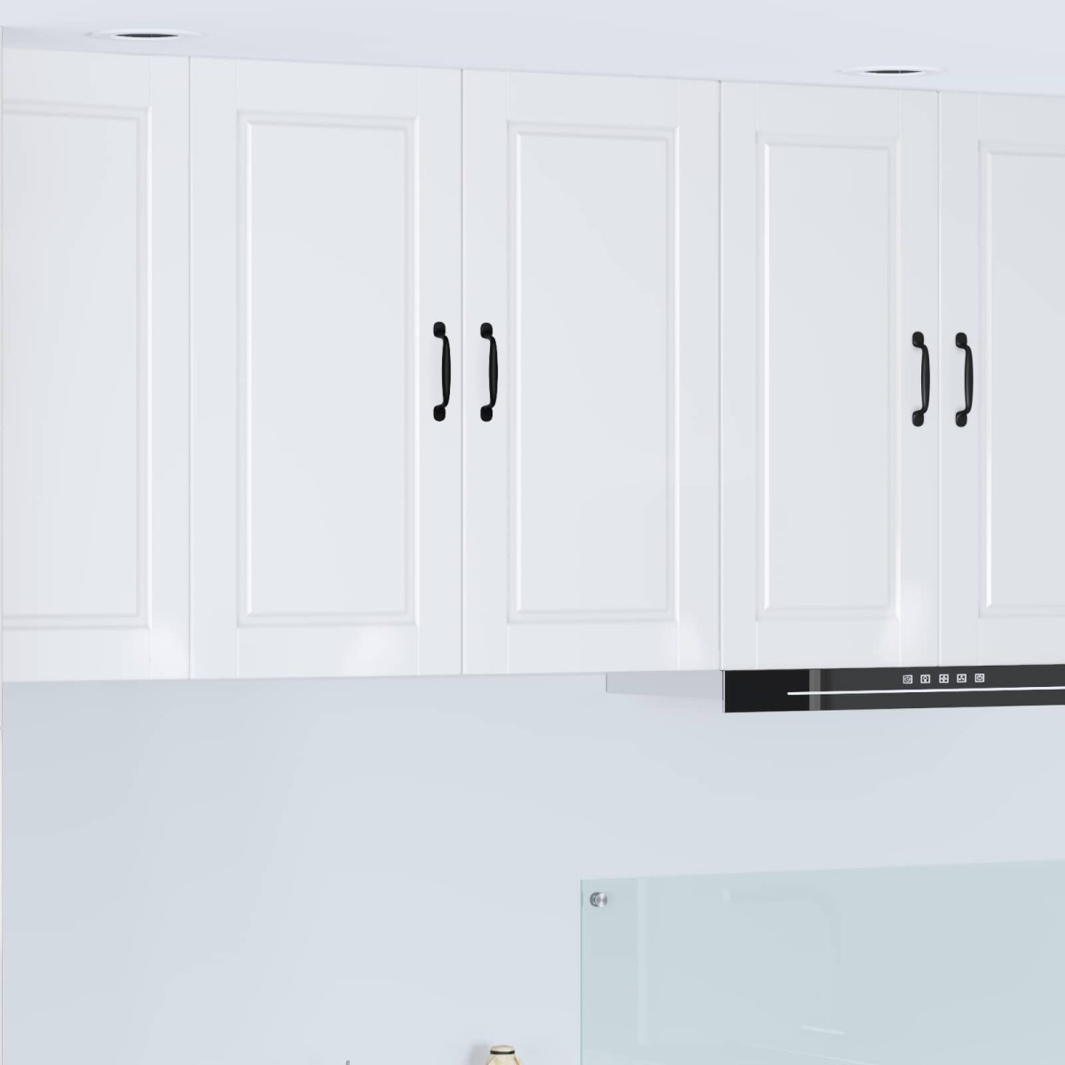 vidaXL Ντουλάπα Τοίχου PORTO Υψηλής γυαλάδας λευκό 80 x 31 x 80 εκ.