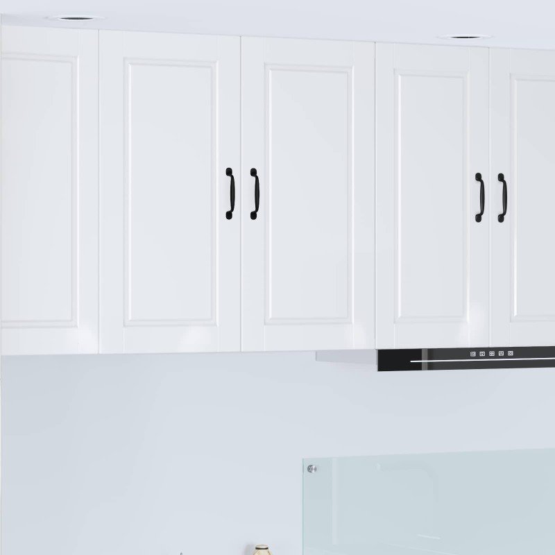 vidaXL Ντουλάπα Τοίχου PORTO Υψηλής γυαλάδας λευκό 80 x 31 x 80 εκ.