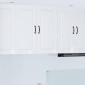vidaXL Ντουλάπα Τοίχου PORTO Υψηλής γυαλάδας λευκό 80 x 31 x 80 εκ.