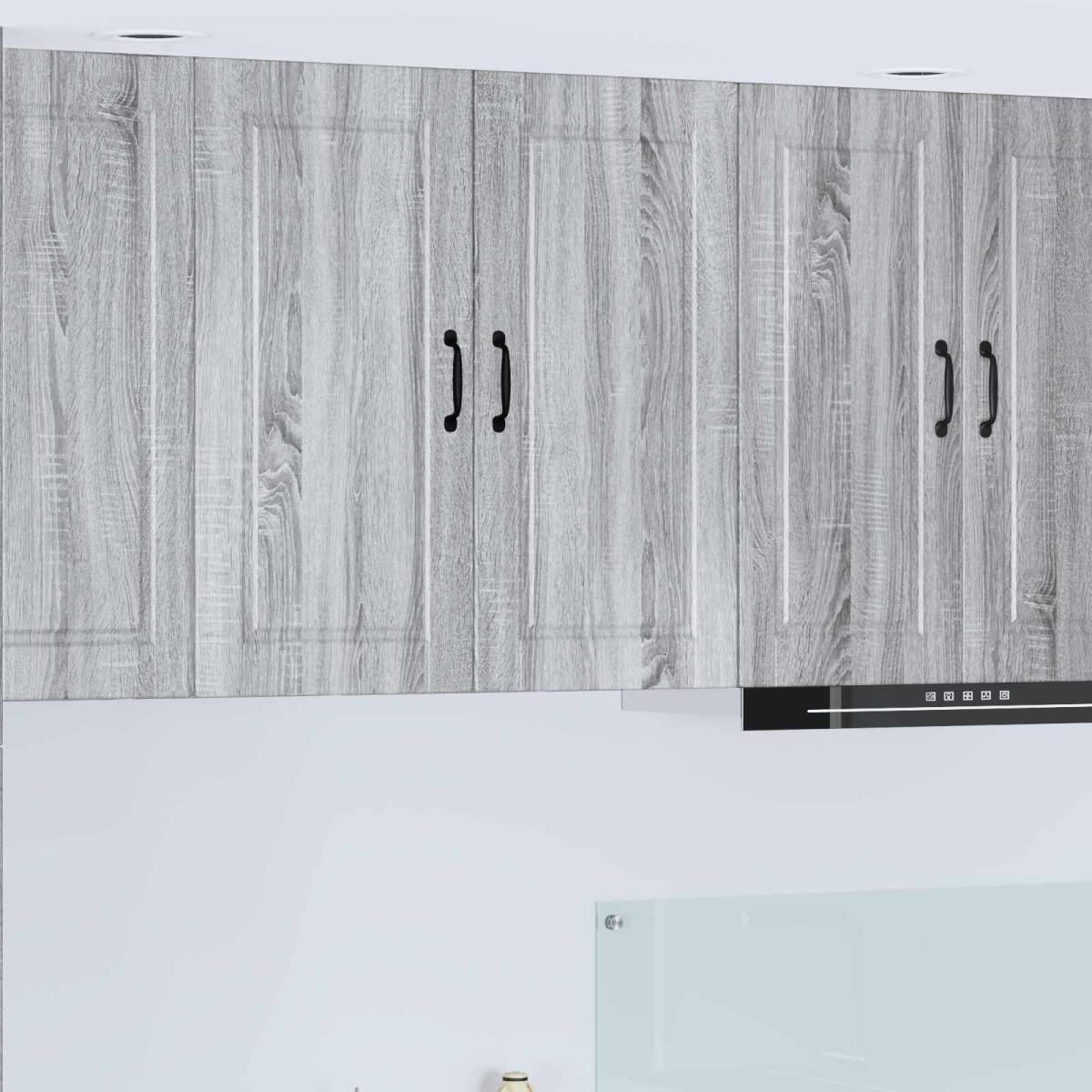 vidaXL Ντουλάπα Τοίχου PORTO Γκρίζο Σονομα 80 x 31 x 80 εκ.